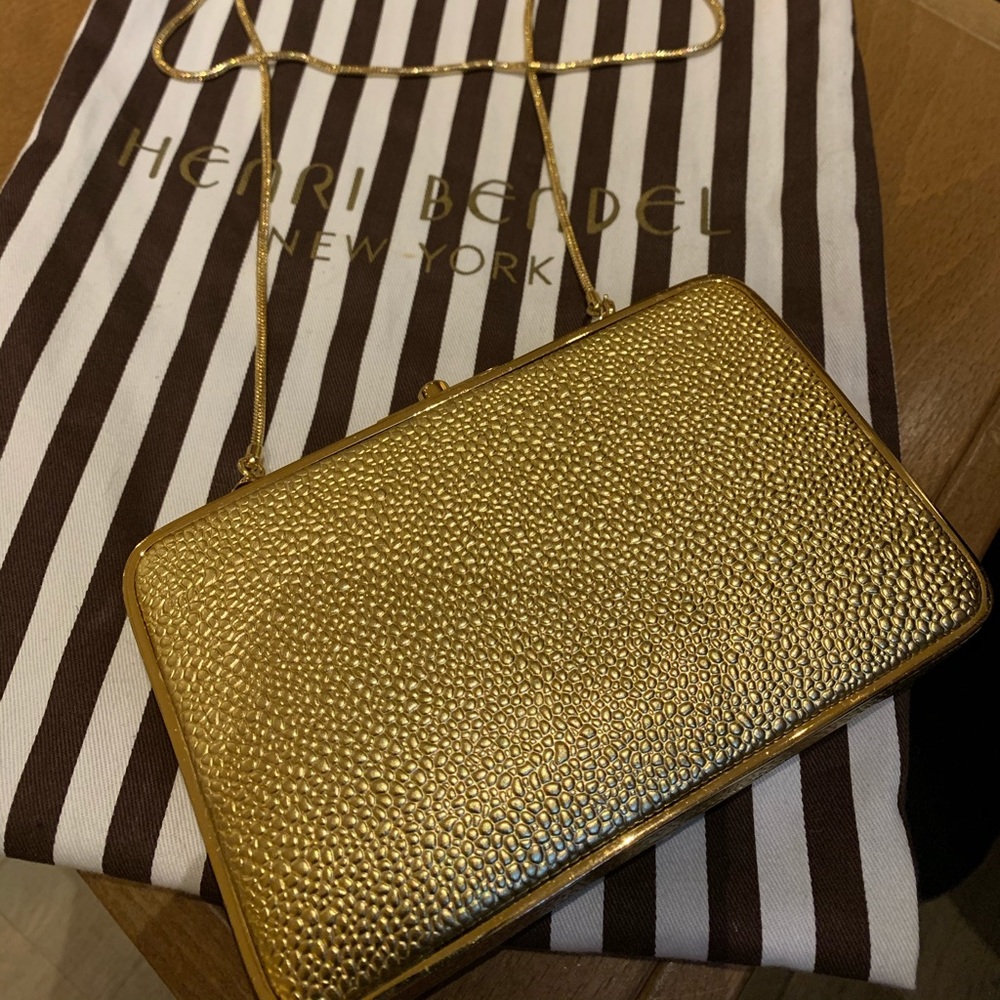 Henri Bendel gold Clutch